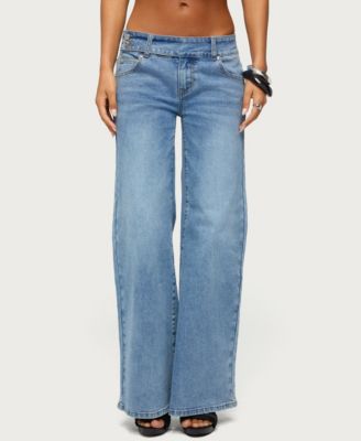 Женские джинсы Edikted Dale Low-Rise Straight-Leg Stretchy, 31" Inseam