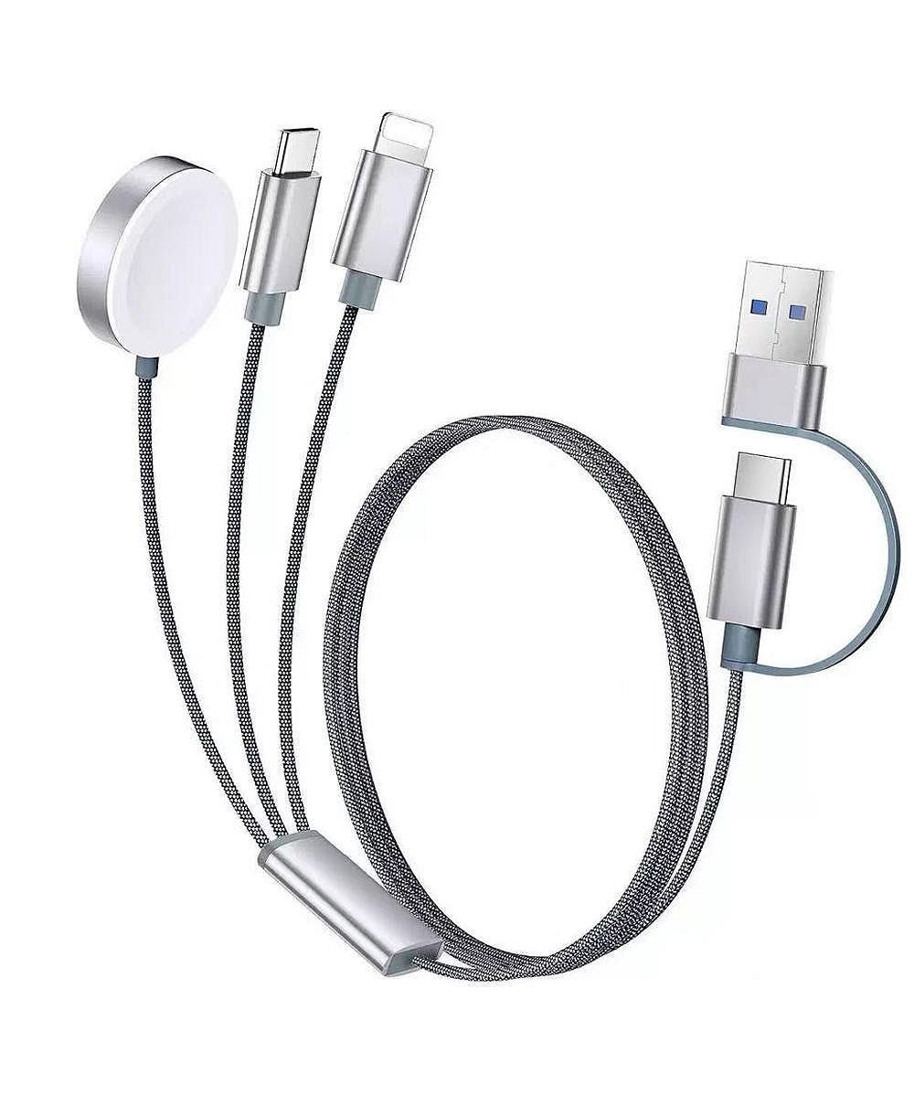 Кабель для зарядки Artudatech 3-in-1 15W 4ft для iPhone, Apple Watch, AirPods