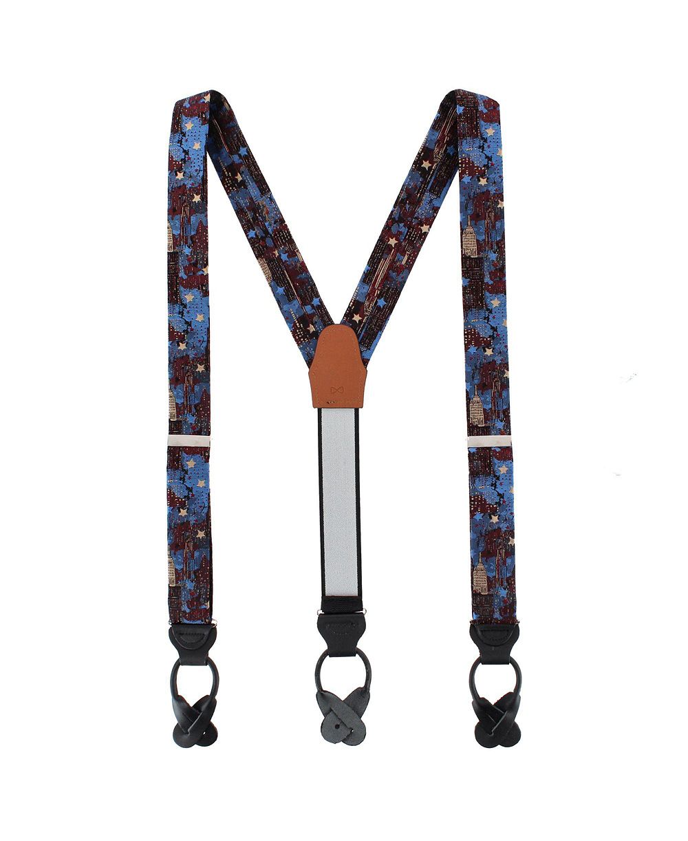 Мужские подтяжки TRAFALGAR NYC Proud Silk Novelty Button End