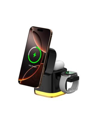 Artudatech беспроводная зарядная станция 5-в-1 Qi2 и 30W, совместима с iPhone, Apple Watch и AirPods