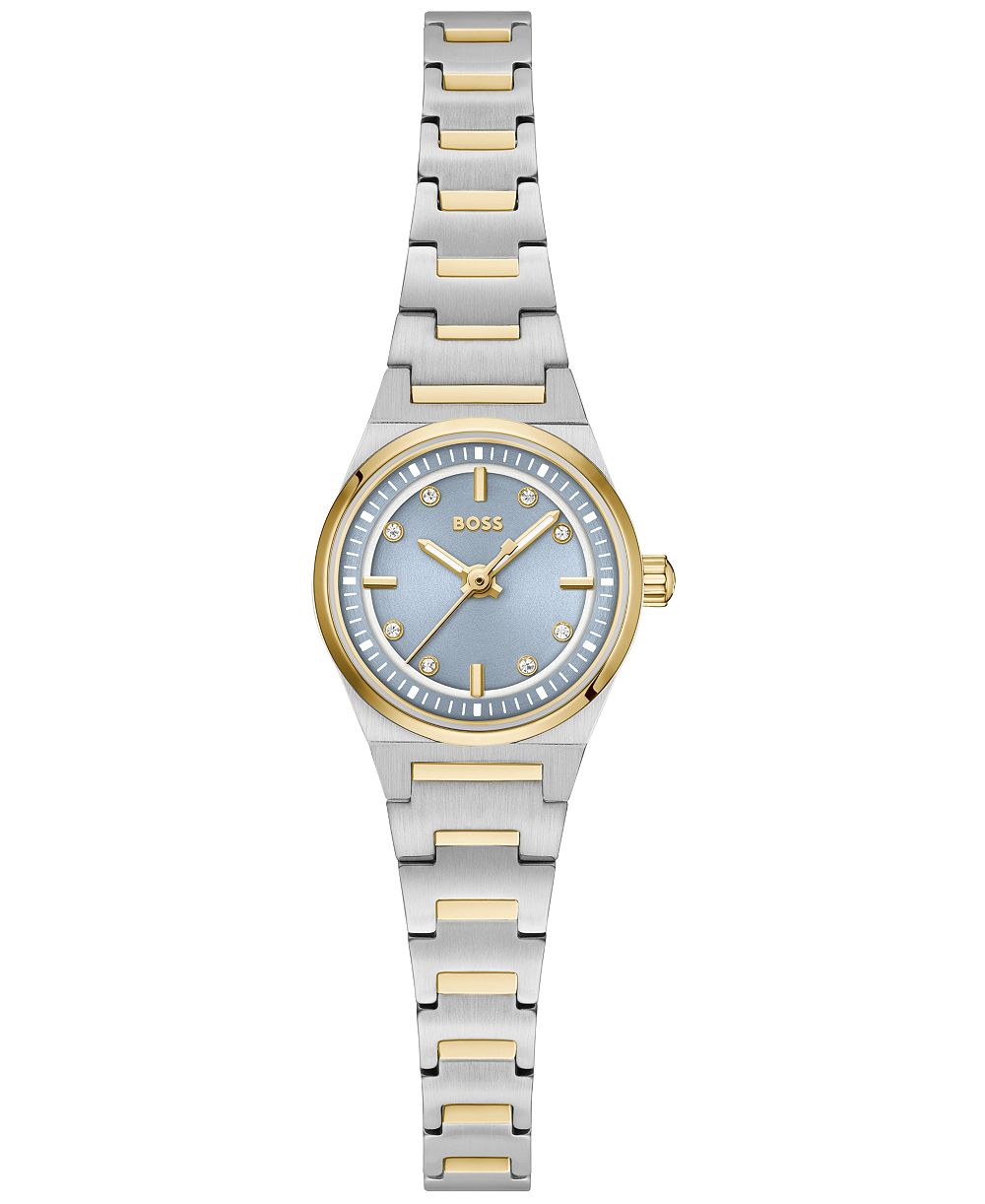 Hugo Boss Женские кварцевые двухцветные часы из нержавеющей стали Candor 20mm