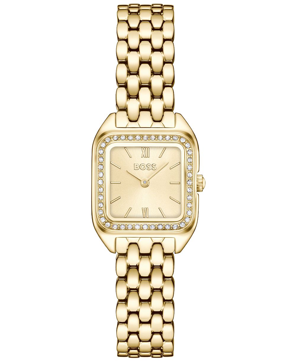 Hugo Boss Women's Mae Petite Quartz Ionic Plated Thin Gold Steel Watch 22mm