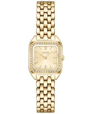 Hugo Boss Women's Mae Petite Quartz Ionic Plated Thin Gold Steel Watch 22mm