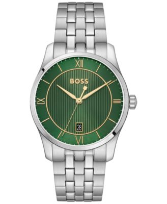 Hugo Boss Мужские кварцевые часы Principle из нержавеющей стали, 37mm