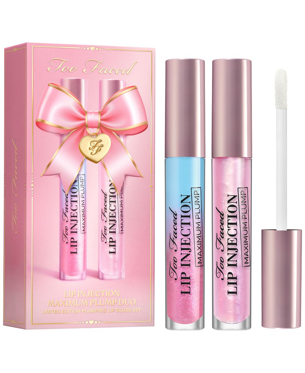 Too Faced набор из 2 блесков для губ Lip Injection Maximum Plump