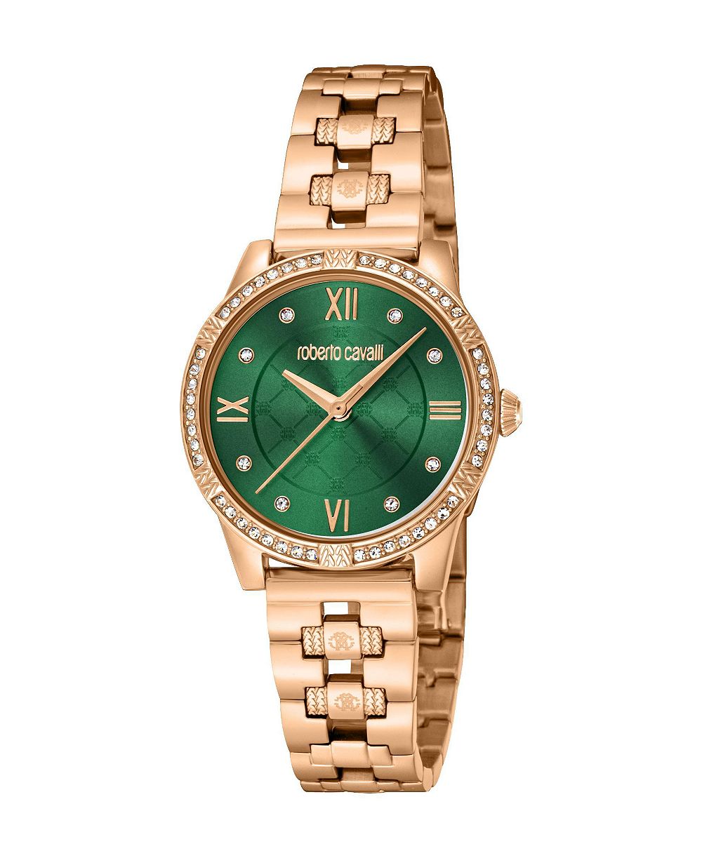 Часы Roberto Cavalli Women's Glam Quartz IP Stainless Steel Bracelet Watch