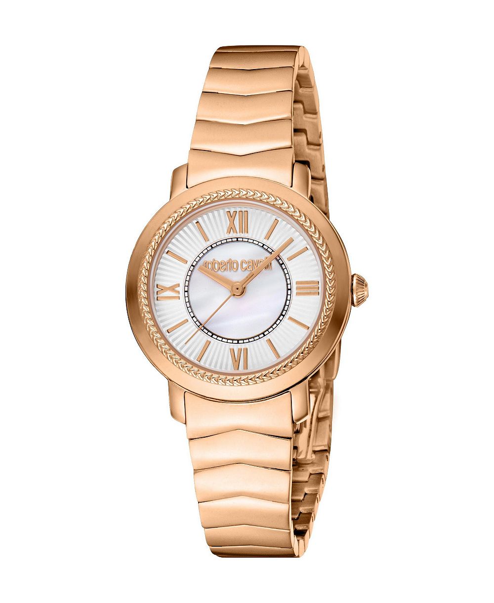 Женские часы Roberto Cavalli Glam Quartz с браслетом из нержавеющей стали