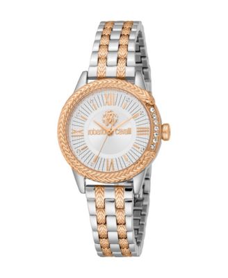 Женские часы Roberto Cavalli Core Quartz, двухцветные, стальные