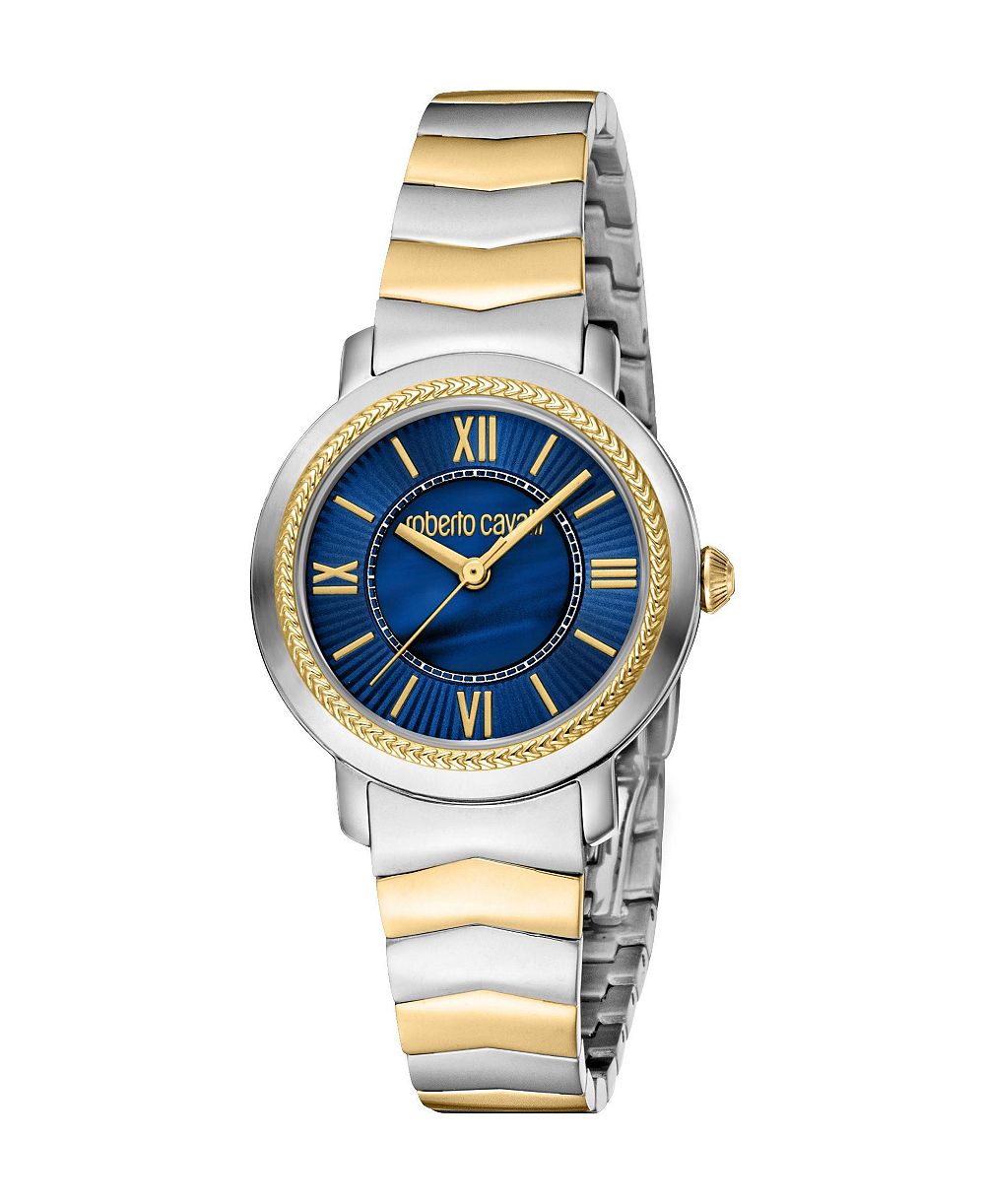Roberto Cavalli Женские часы Glam Quartz Two Tone Stainless Steel с браслетом