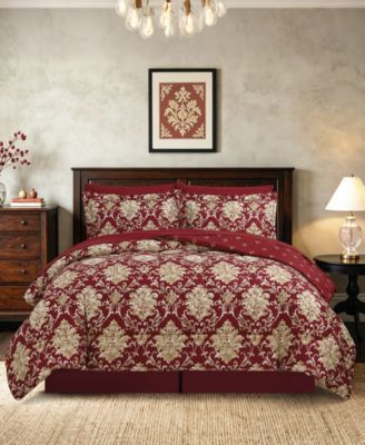 Macy's Alexa Damask Reversible Microfiber 8-Piece Comforter Sets