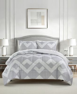 Комплект из 3 покрывал Macy's Colton Geo Reversible Microfiber