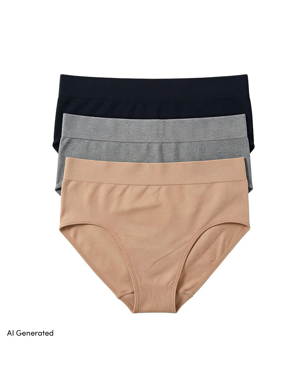 Женские трусики Lands' End Bikini Brief Cotton Comfort 3 Pack