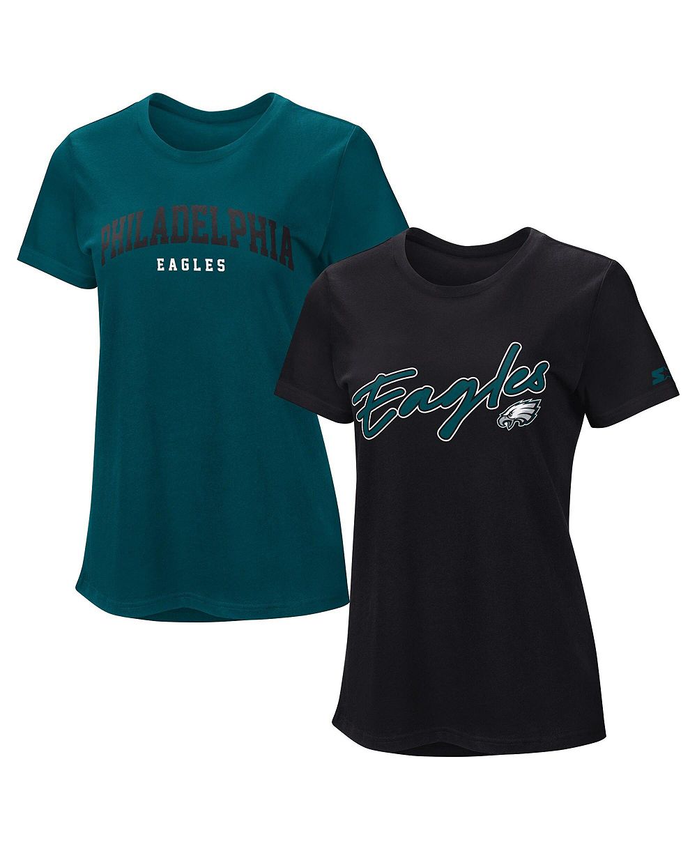 Женская футболка Starter Midnight Green/Black Philadelphia Eagles Combo Pack