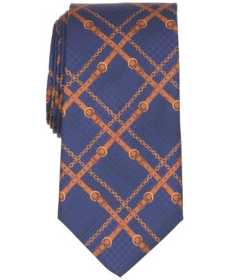 Club Room Men's Saddlecrest Plaid Print Classic Tie