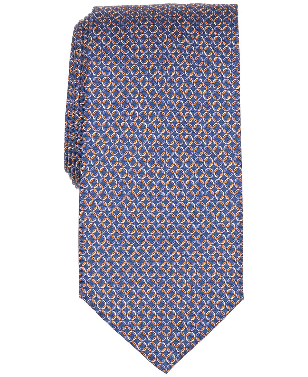 Club Room Men's Verdant Geometric Print Classic Tie