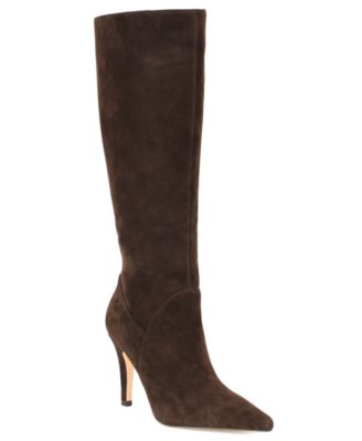Nine West Women's Korin Tall Wide Calf Pointed Toe Stiletto Dress Boots