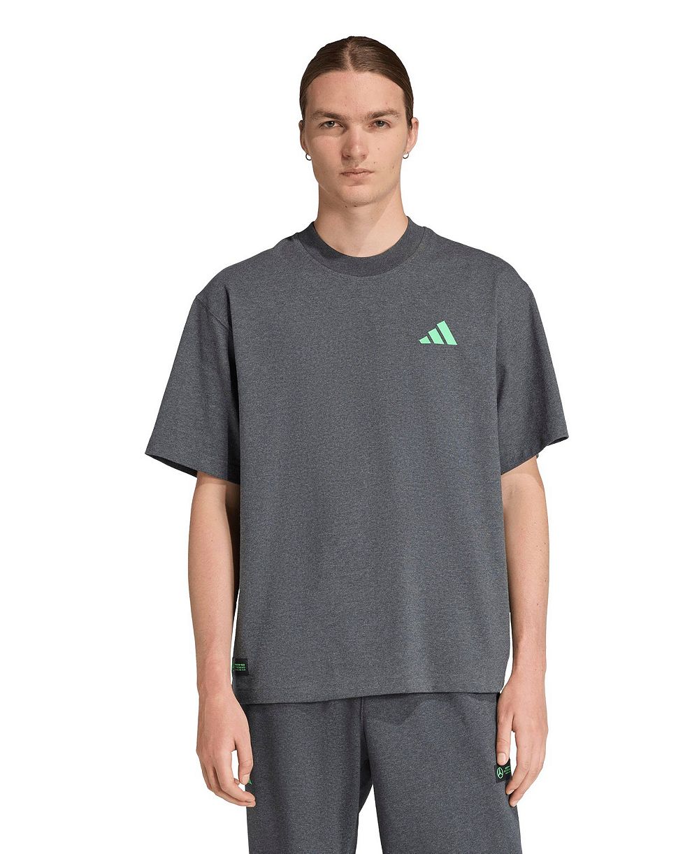 Adidas Men's Graphite Mercedes-AMG Petronas F1 Team Premium T-Shirt