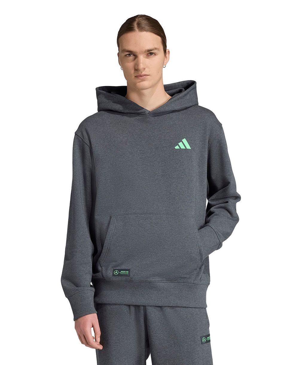 Adidas Men's Graphite Mercedes-AMG Petronas F1 Team Premium Hoodie