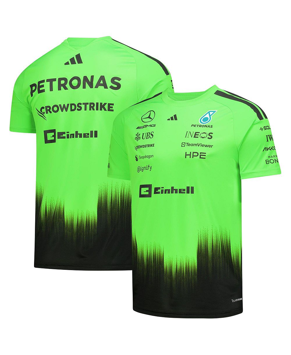 Adidas Men's Green Mercedes-AMG Petronas F1 Team Setup T-Shirt