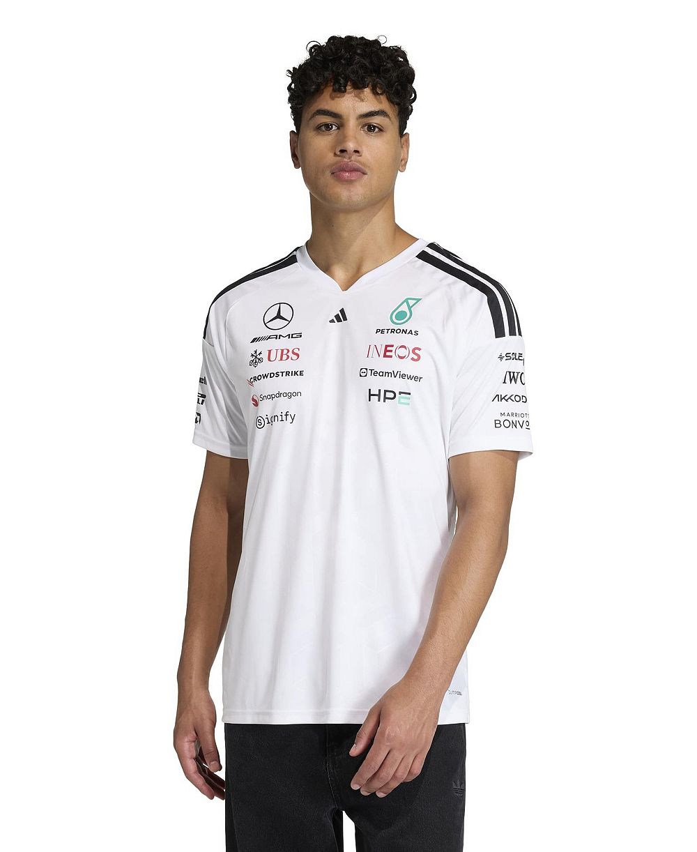 Adidas Men's White Mercedes-AMG Petronas F1 Team 2026 Driver Replica Jersey