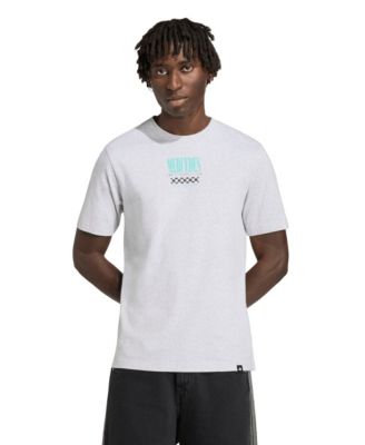 Adidas Men's Heather Gray Mercedes-AMG Petronas F1 Team Graphic T-Shirt