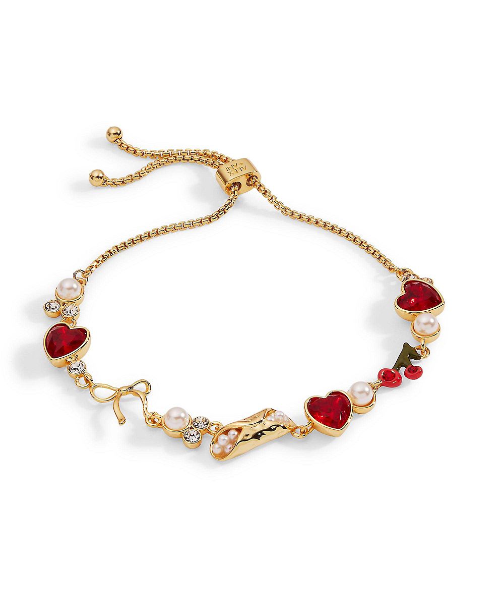 Alex and Ani регулируемый брасолет-болас Bow and Heart из Cannoli Be You