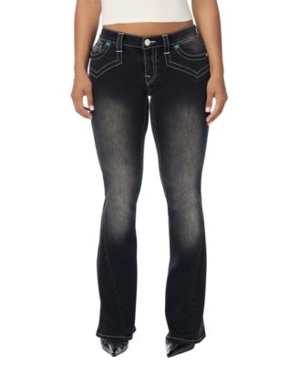 True Religion Women's Joey Low-Rise Flare Jeans