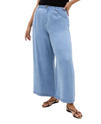 CITY CHIC Plus Size Evani Soft Denim Wide Leg Pant