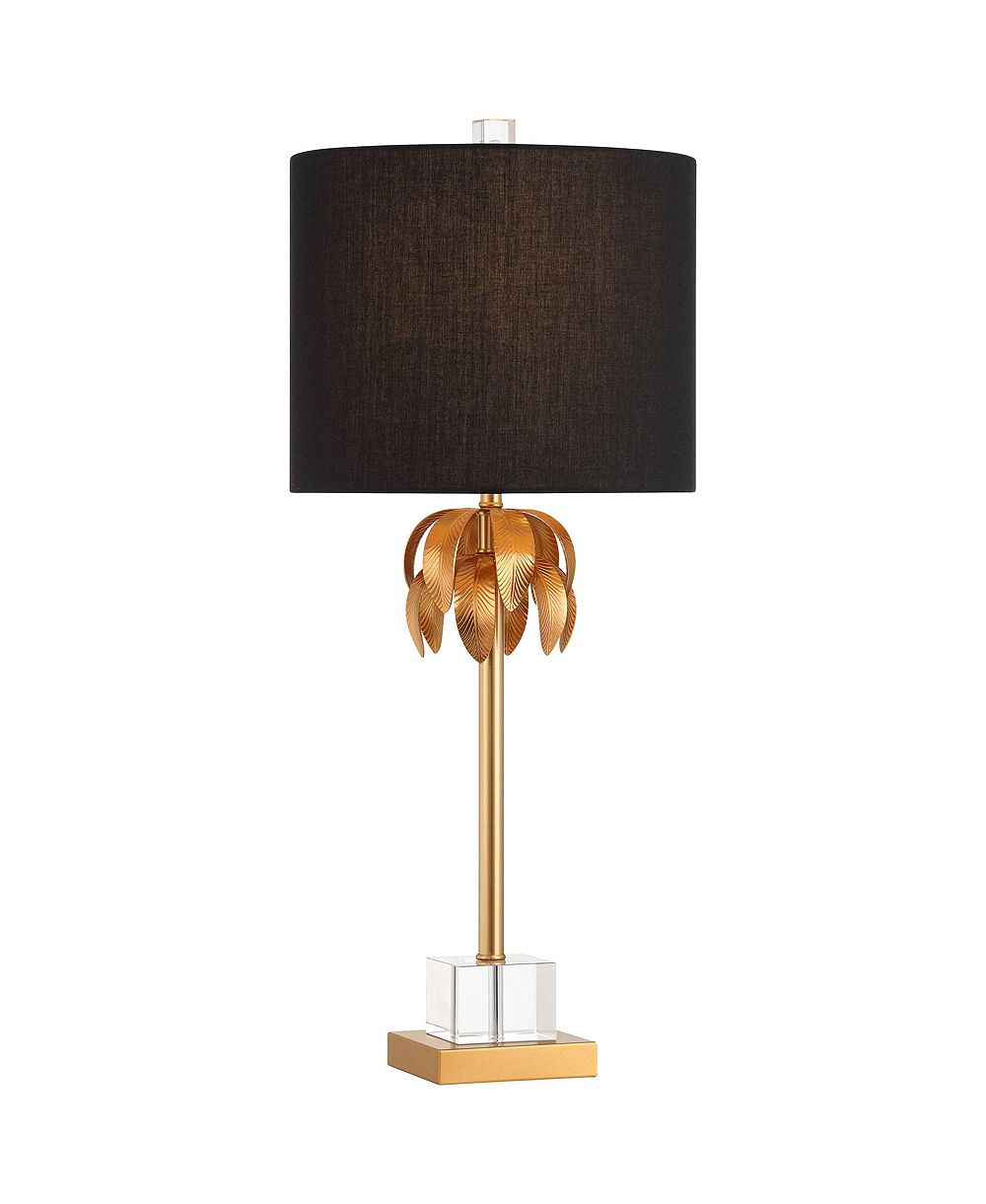 Possini Euro Design Monaco настольная лампа из хрусталя и латуни высотой 27 1/2 дюйма, 3 режима