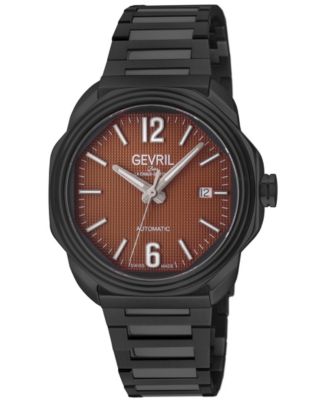 Gevril Men's Roosevelt часы наручные с браслетом из нержавеющей стали Swiss Automatic IP