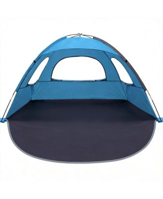 AOFAR Beach Tent Sun Shade Shelter Extendable Floor Mesh Windows