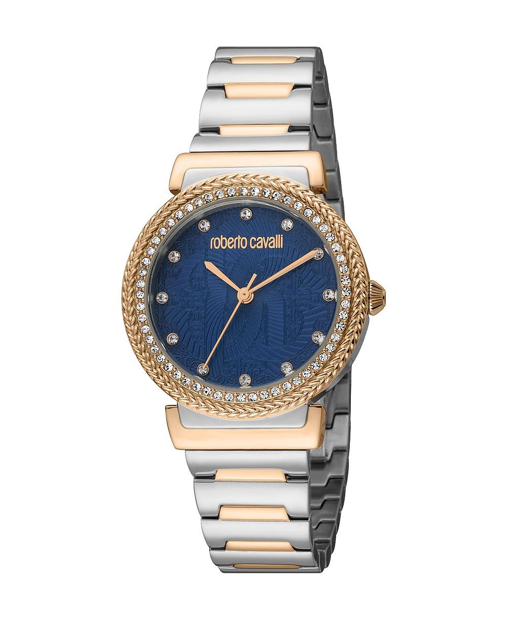 Roberto Cavalli Women's Glam Quartz Two Tone Stainless Steel Bracelet Watch