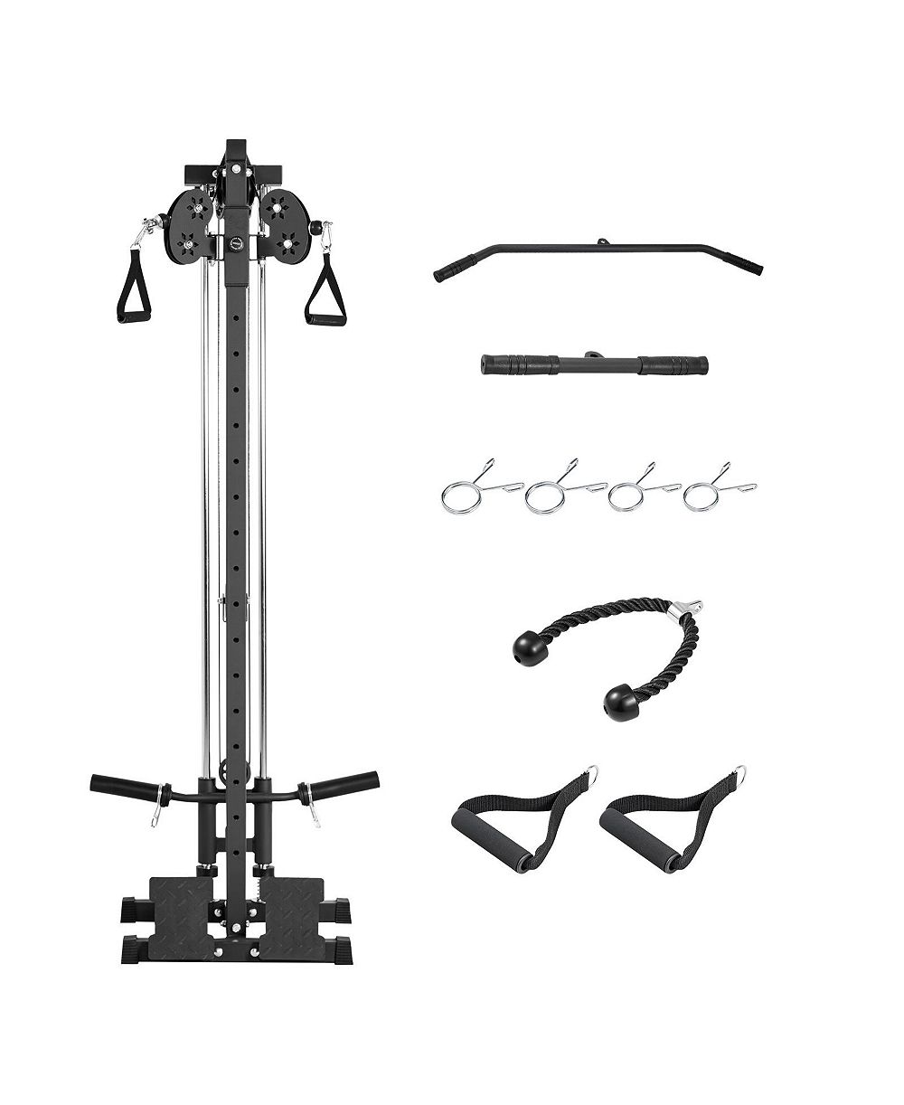 HONGGE 18 Level Wall Mount 3 in 1 LAT Pull Down Cable Machine