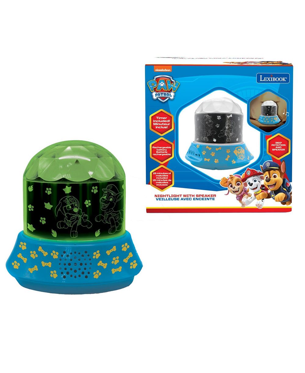 Ночник Paw Patrol со встроенным динамиком, проектором и калейдоскопическими огнями на потолок, с питанием от сети и аккумулятором, NLJ035PA