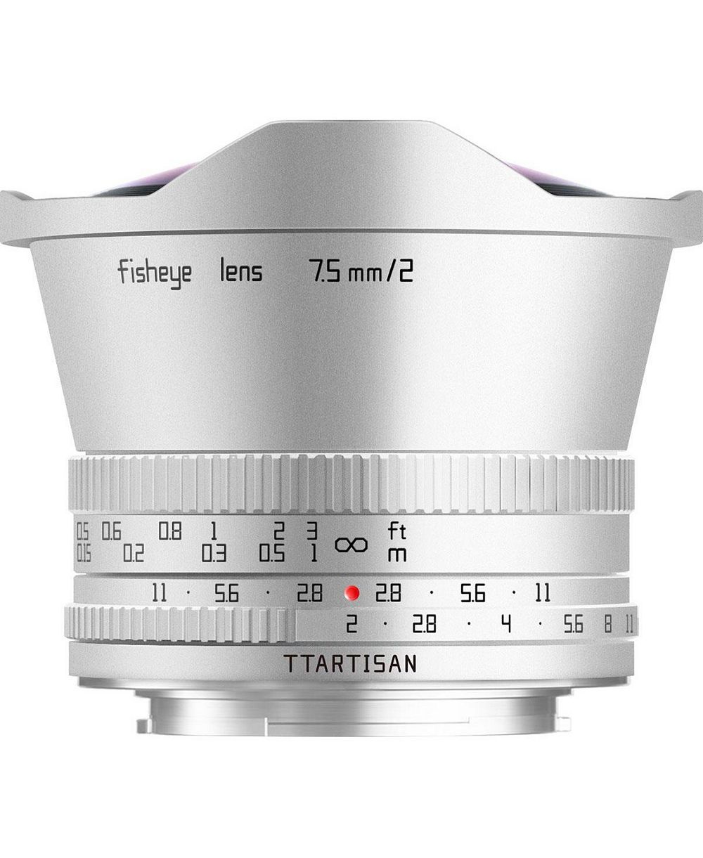 TTArtisan APS-C 7.5mm F2.0 180-градусный ультраширокоугольный рыбий глаз объектив для Fuji X Mount