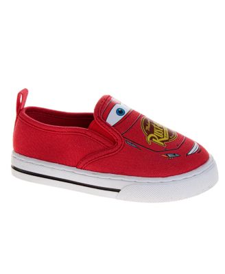 Disney Boy s (7-12) Pixar Cars Slip-On Canvas Shoes