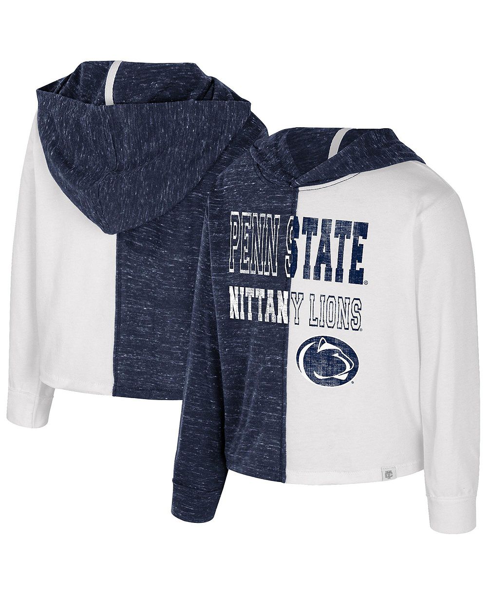 Детский трикотажный худи Colosseum Navy Penn State Nittany Lions Gals