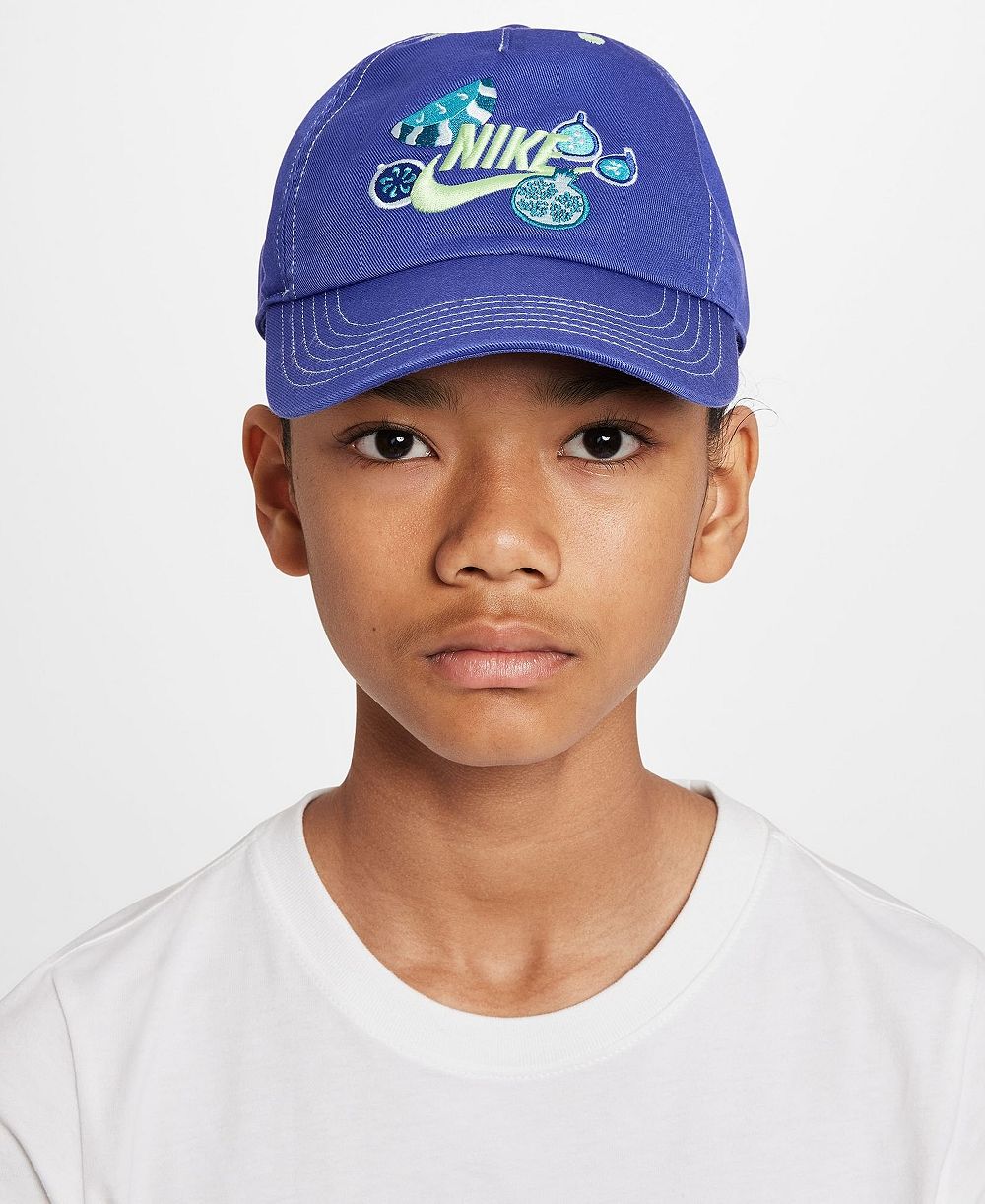 Big Boys and Girls Nike Blue Fruit Club Adjustable Hat