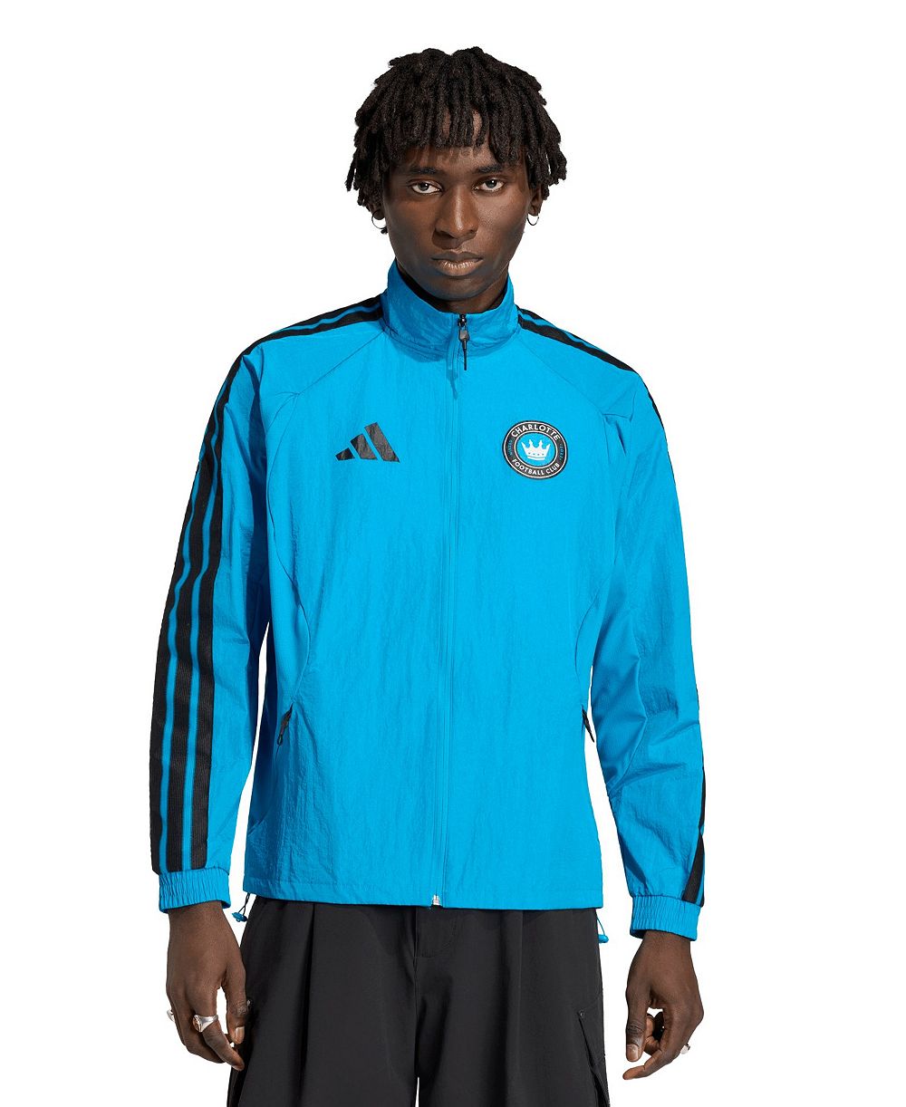 Men's adidas Blue Charlotte FC 2026 Anthem Raglan Full-zip Jacket