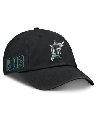 Мужская кепка Nike Black Florida Marlins Cooperstown Club Adjustable