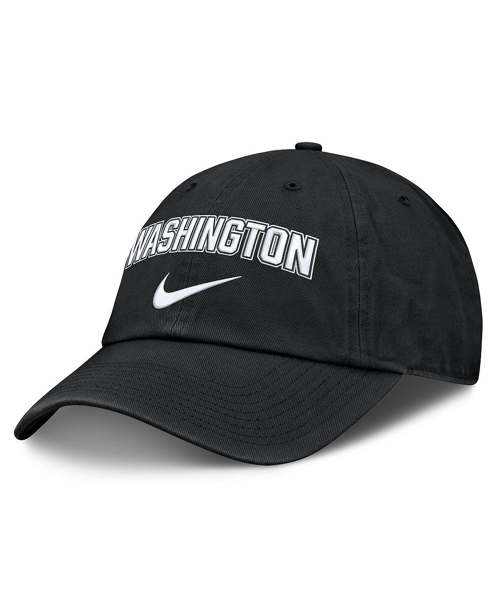 Мужская кепка Nike Black Washington Nationals Primetime Club регулируемая