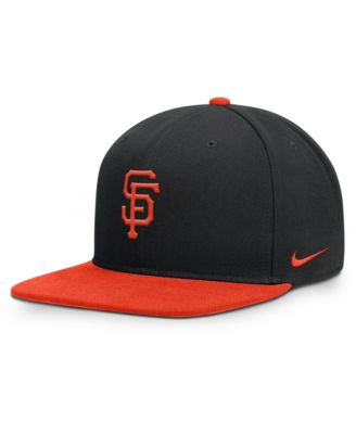 Men's Nike Black/Orange San Francisco Giants Primetime Pro Dri-FIT snapback Hat