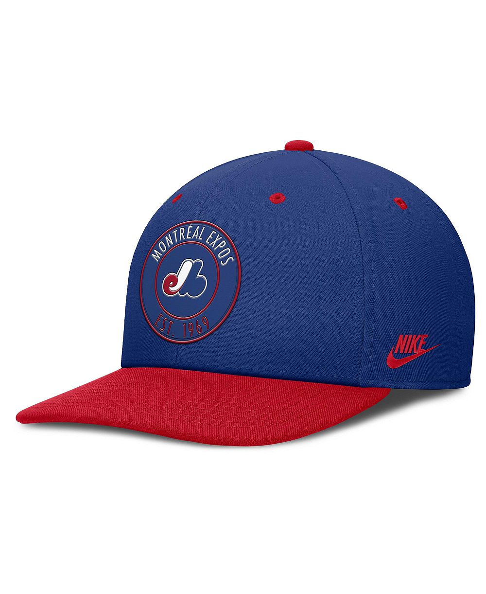 Men's Nike Blue/Red Montreal Expos Cooperstown Collection Pro Dri-FIT snapback Hat