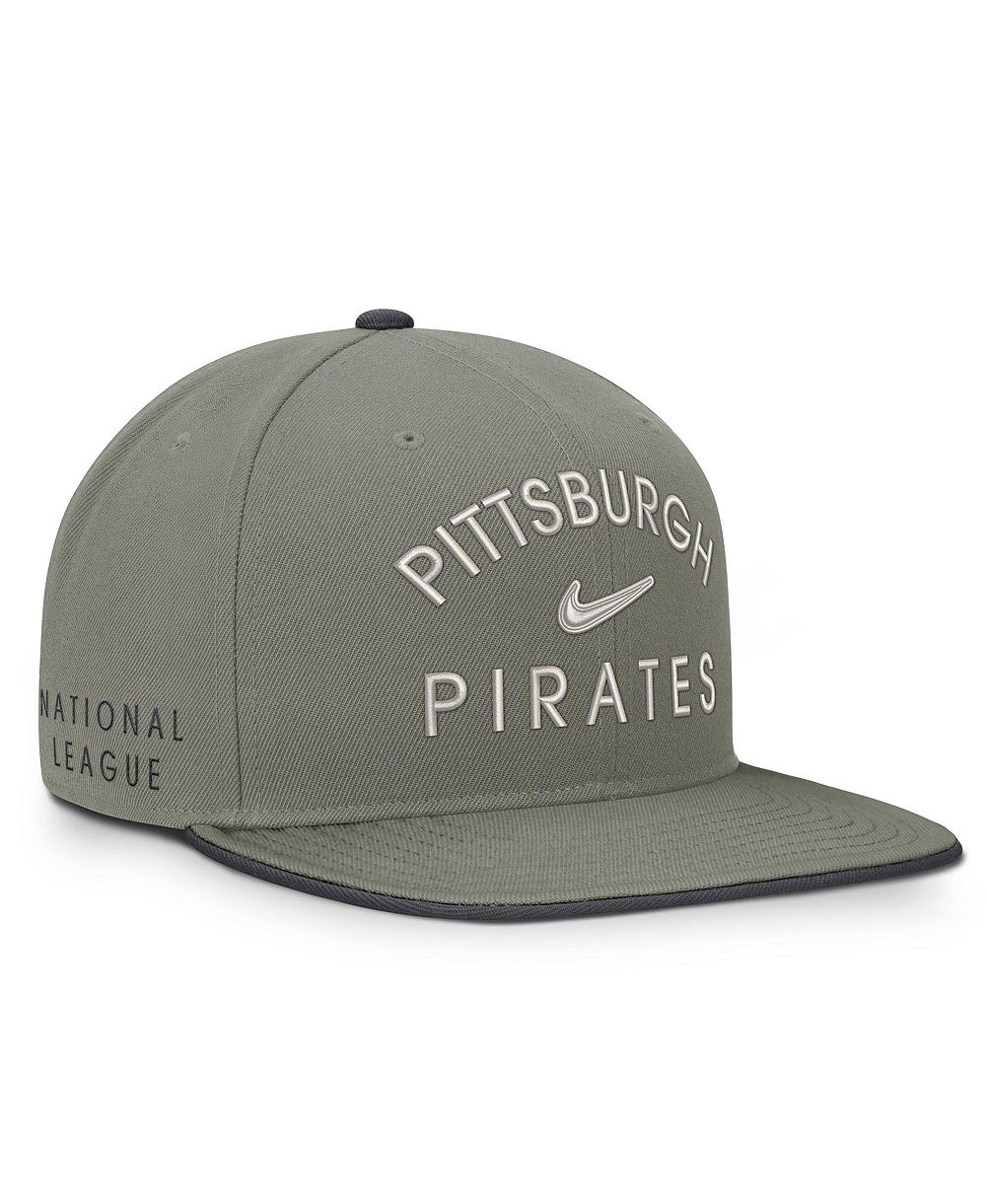 Мужская кепка Nike Olive Pittsburgh Pirates Pro Dri-FIT snapback