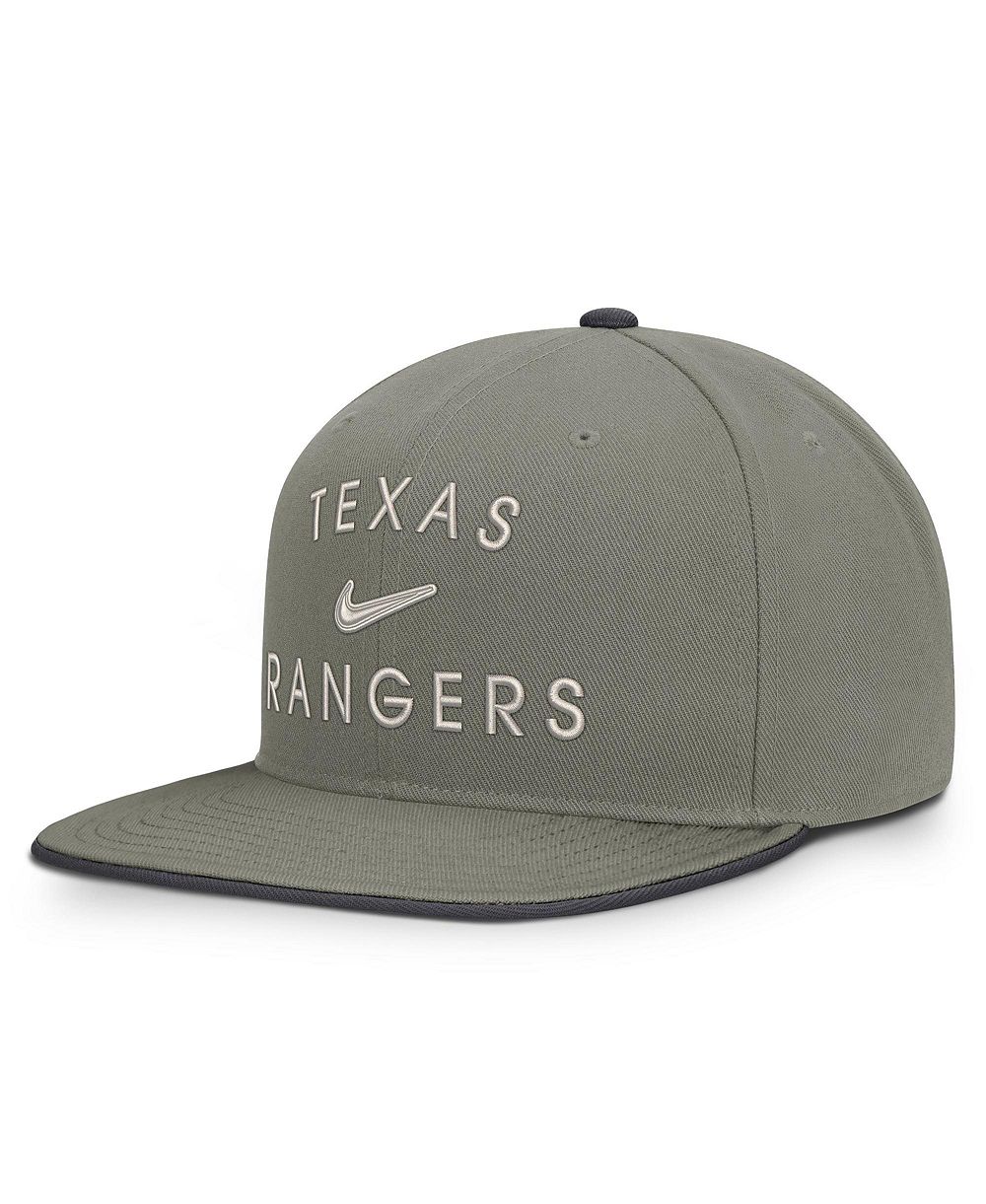 Men's Nike Olive Texas Rangers Pro Dri-FIT snapback Hat