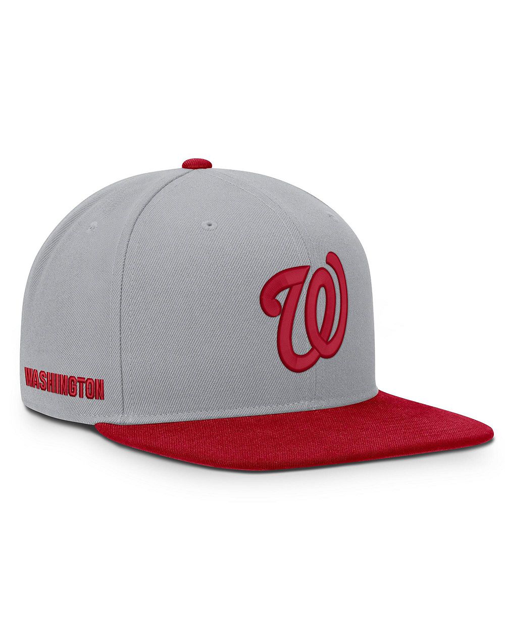 Nike Мужская кепка Primetime Pro Dri-FIT Gray/Red Washington Nationals snapback