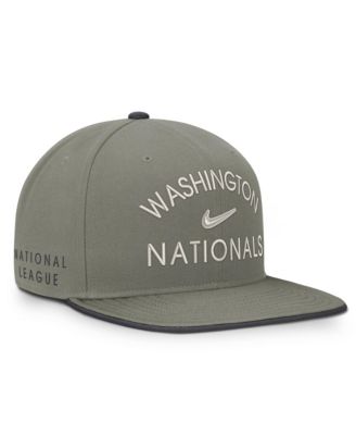 Men's Nike Olive Washington Nationals Pro Dri-FIT snapback Hat