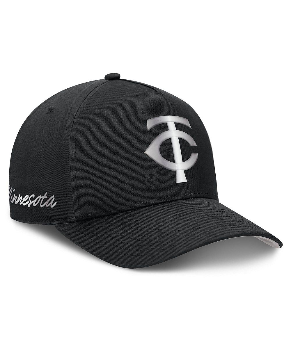 Мужская кепка Nike Black Minnesota Twins Rise Dri-FIT A-Frame Adjustable