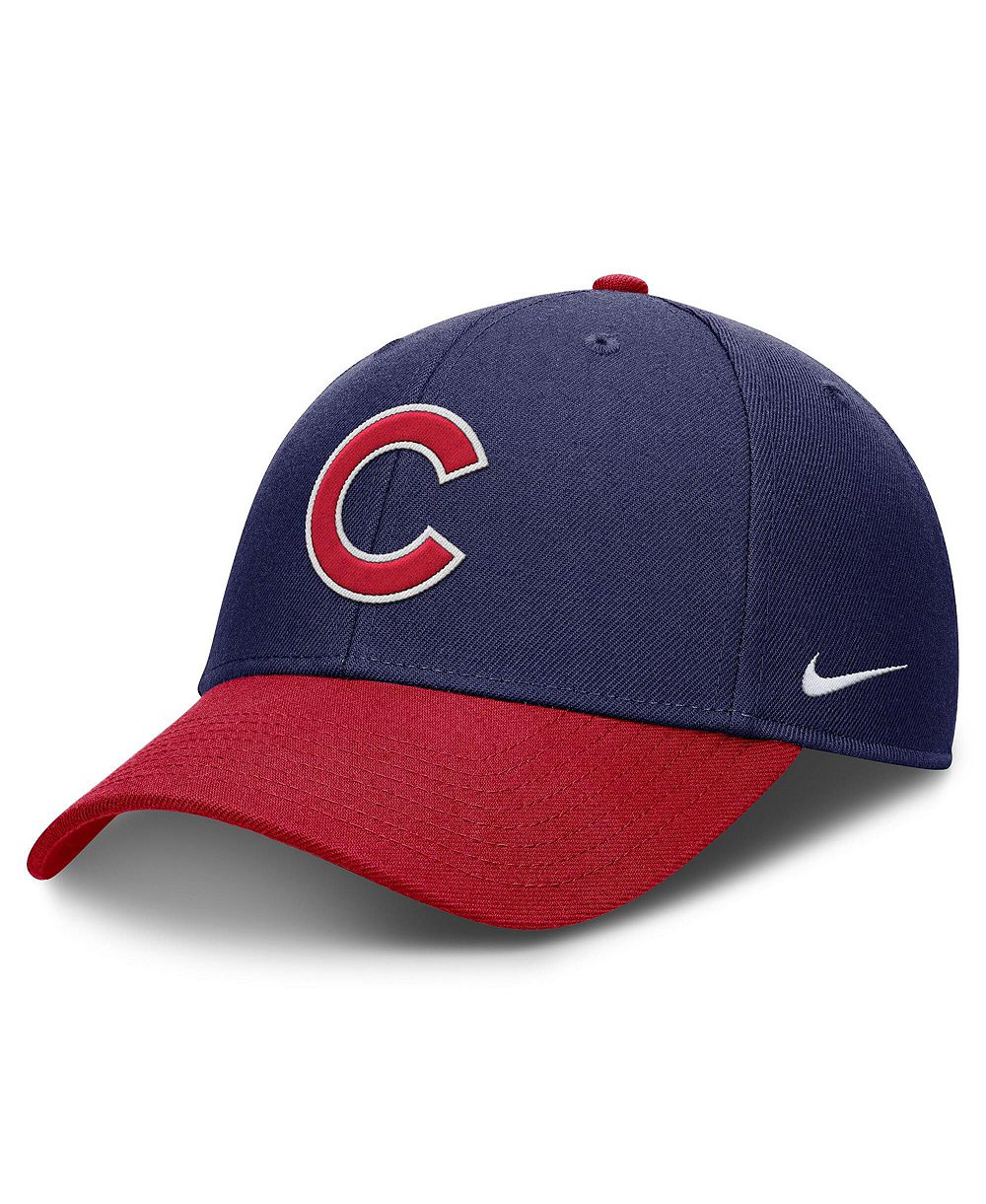 Мужская регулируемая кепка Nike Chicago Cubs Dri-FIT Club, темно-синий/красный