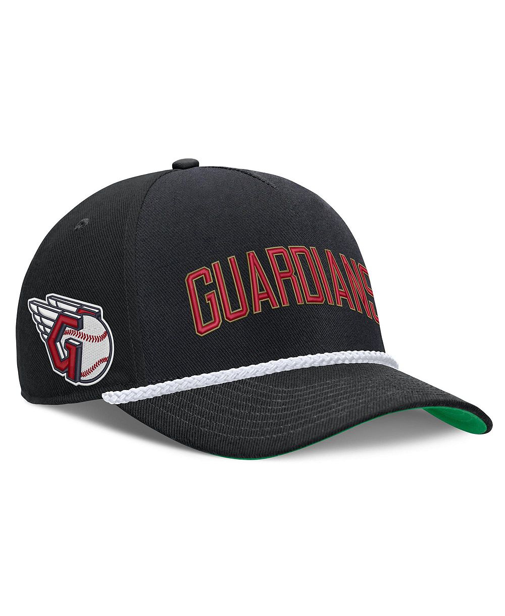 Nike мужская регулируемая кепка Black Cleveland Guardians Cooperstown Collection